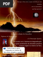 Origem e Evolução da Atmosfera