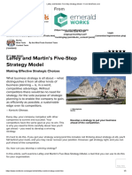 Lafley and Martin's Five-Step Strategy Model