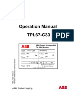 Турбонагнетатель TPL67-C33 Operation Manual