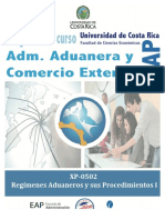 XP-0502 Regímenes Aduaneros y Sus Procedimientos - I-2017