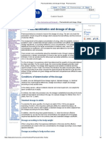 Pharmacokinetics and Dosage of Drugs - Pharmacorama