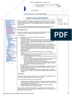 Routes of drug administration overview