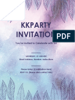 Kkparty Invitation