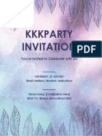 Kkparty Invitation