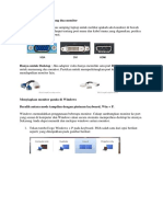 Setting Lenovo PC Dual Monitor