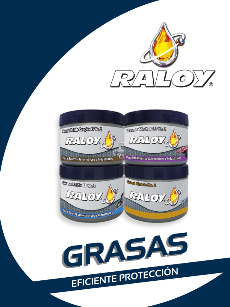 Grasas Raloy: Lubricación Eficiente | PDF | Lubricante | Petróleo