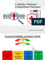 Analisis Jabatan, JobDes, JobSpes