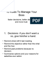 10rules To Manage Your Boss