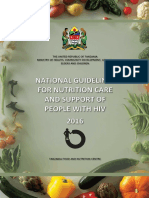 Tanzania Nutrition HIV Guidelines 2016