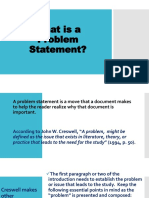 What Is Problem Statement PDF