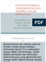 Pengertian Dan Hikmah Sholat, Implementasi Dan Realisasinya