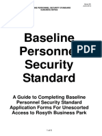 Seatec Baseline Personnel Security Standard