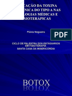 APLICAÇÃO de Botox (ap. Sannta Casa)