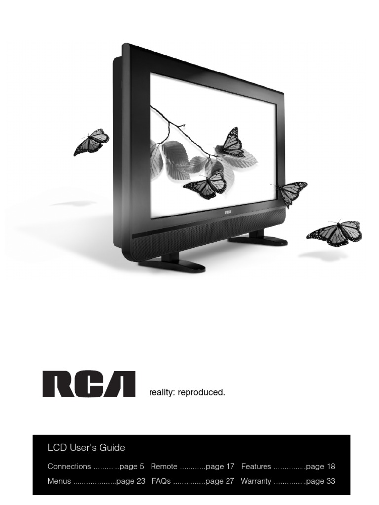 Rca TV Users Manual l26wd21 16510760 Ib E07 PDF Hdmi