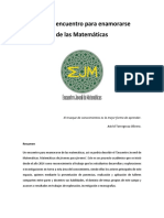 Ejm Un Encuentro para Enamorarse de Las Matematicas