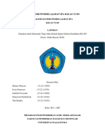 Analisis Materi Pembelajaran Ipa Kelas Vi SD