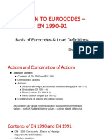 Design to Eurocodes - Basis of EN 1990-91 Load Definitions