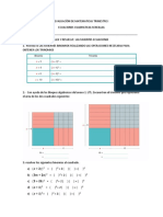 Evaluacíón de Matematicas Trimestre I