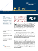 Jobs and Structural Transformation in Developing Countries