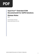 OpenText Extended ECM Documentum For SAP Solutions 16.2 Release Notes