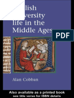 Cobban - English University Life in Middle Ages PDF