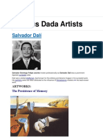 Famous Dada Artists