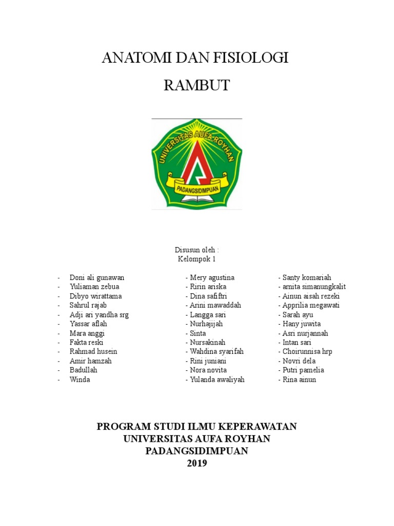 Anatomi & Fisiologi Rambut | PDF