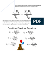 The Combined Gas Law WORKSHEET