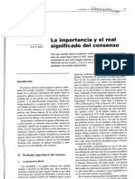 La Importancia y El Real Significado Del Consenso