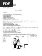 Exercícios de Óptica