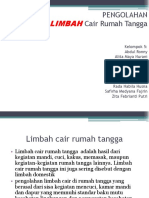 Pengolahan Limbah Cair Rumah Tangga Secara Aerobik dan Anaerobik