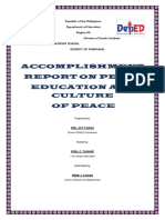 Accomplishment Report On PEACE