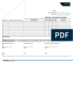 IMS - 001 PLT Material Request Form