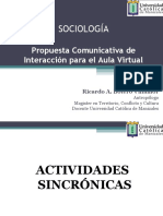 Propuesta Comunicativa de Interacción para El Aula Virtual - Sociología - Ricardo Botero