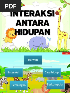 Interaksi Antara Hidupan Pdf