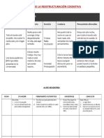 Técnica de La Reestructuración Cognitiva