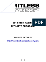 2018 HIGH PAYING AFFILIATE PROGRAMS BY AARON FACCIOLINI