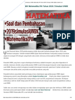 UNBK Matematika SMA IPA Tahun 2018 (Sebagai Simulasi UNBK 2020) - Soal dan .pdf