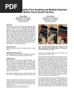 Bezel Swipe: Conflict-Free Scrolling and Multiple Selection On Mobile Touch Screen Devices