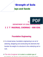 Shear Strength of Soils - Clays - Sands