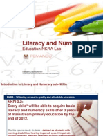 Literacy and Numeracy Education NKRA Lab Introduction