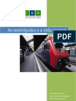 As Metrópoles e A Vida Mental - Simmel