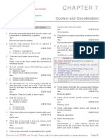 Control and Coordination Class 10 CBSE Notes