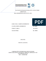 Caracterización Del Puesto de Trabajo en Relación A Los Factores Ambientales