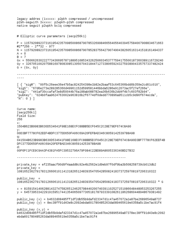 Secp 256 K 1 | PDF