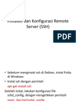 Instalasi Dan Konfigurasi Remote Server (SSH)