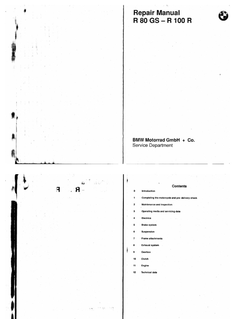 BMW R 80 GS R 100 R Motorcycle Service Manual[1]