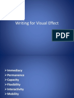 3 Writing For Visual Effect
