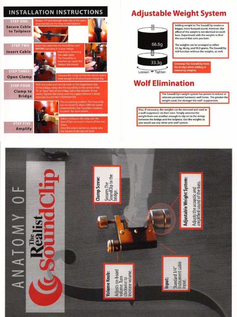 Realist SoundClip Instructions | PDF
