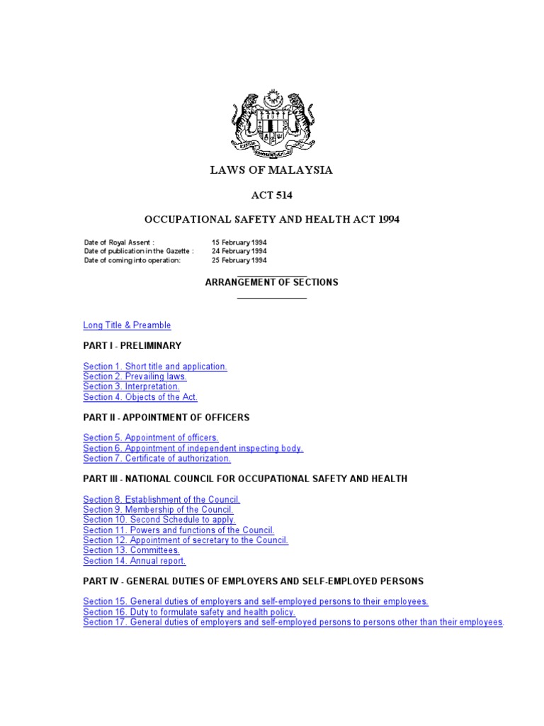 Osha 1994 Search Warrant Employment